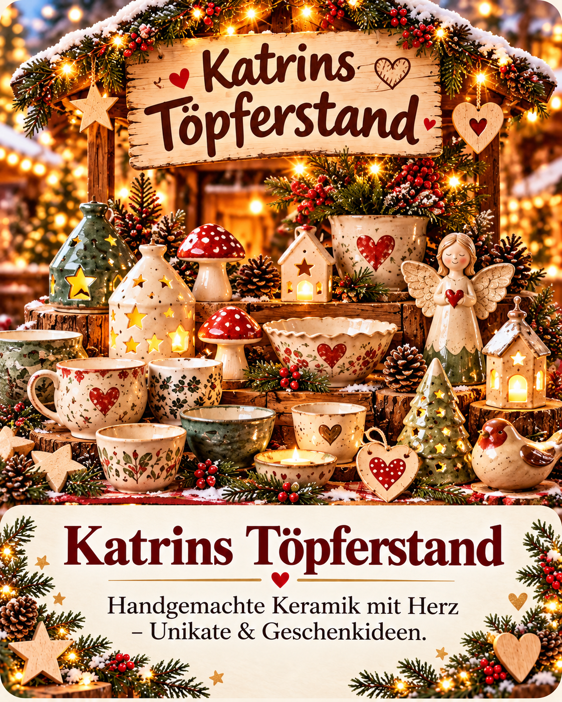 Katrins Töpferstand – handgemachte Keramik mit Herz, Unikate und Geschenkideen