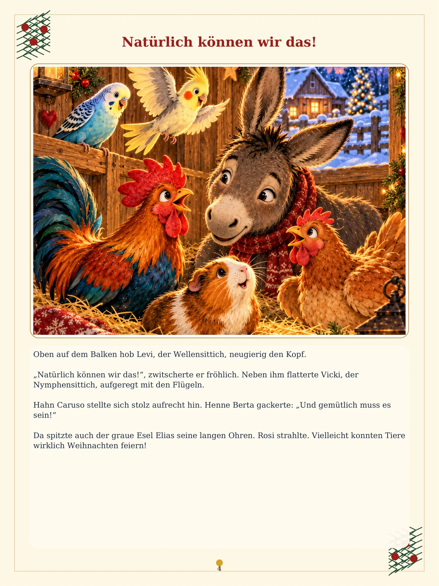 Blick in unser Weihnachtsbuch